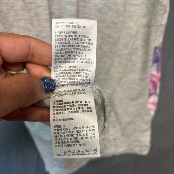 Ideology XXL Graphic Floral Tee Be Yourself Love Yourself Activewear Top Flowy - Picture 10 of 12